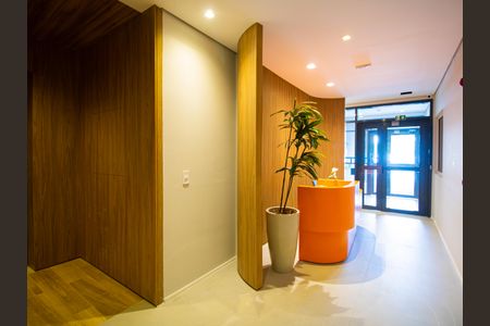 Studio para alugar com 27m², 1 quarto e sem vaga Studio para alugar com 27m², 1 quarto e sem vagaHall de entrada