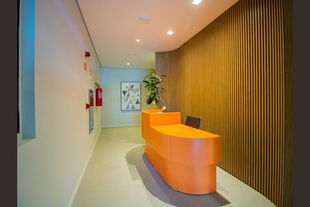 Studio para alugar com 27m², 1 quarto e sem vaga Studio para alugar com 27m², 1 quarto e sem vagaHall de entrada