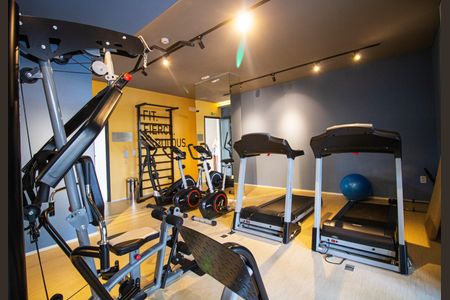 Studio para alugar com 27m², 1 quarto e sem vaga Studio para alugar com 27m², 1 quarto e sem vagaÁrea comum - Academia