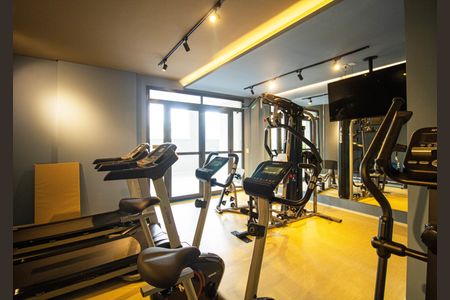 Studio para alugar com 27m², 1 quarto e sem vaga Studio para alugar com 27m², 1 quarto e sem vagaÁrea comum - Academia