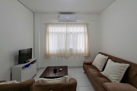 Sala de apartamento para alugar com 1 quarto, 45m² em Boqueirão, Praia Grande