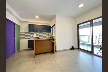 Sala de apartamento para alugar com 2 quartos, 65m² em Indianópolis, São Paulo