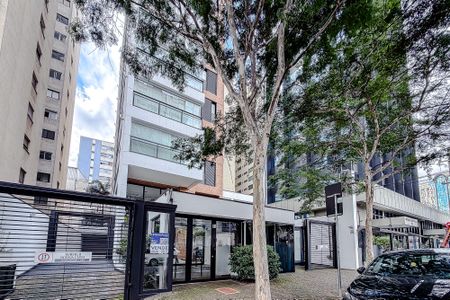 Studio à venda com 34m², 1 quarto e 1 vagaFachada - Plaquinha