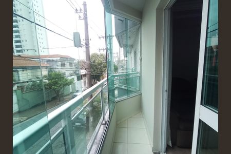 Varanda da Sala de apartamento à venda com 3 quartos, 120m² em Vila Curuçá, Santo André