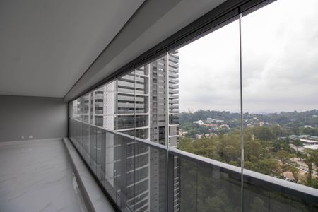 Vista Sala de apartamento à venda com 4 quartos, 330m² em Jardim Fonte do Morumbi, São Paulo