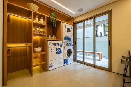 Studio à venda com 26m², 1 quarto e sem vagaLavanderia