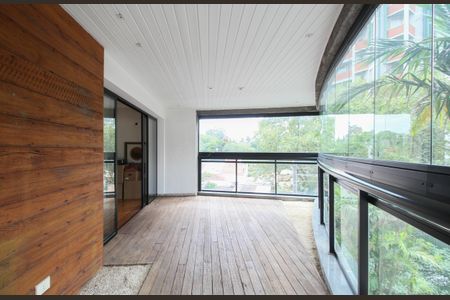 Varanda da Sala de apartamento à venda com 3 quartos, 265m² em Real Parque, São Paulo