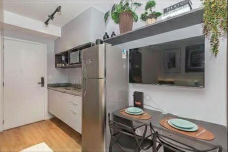 Cozinha de apartamento à venda com 1 quarto, 22m² em Vila Mariana, São Paulo