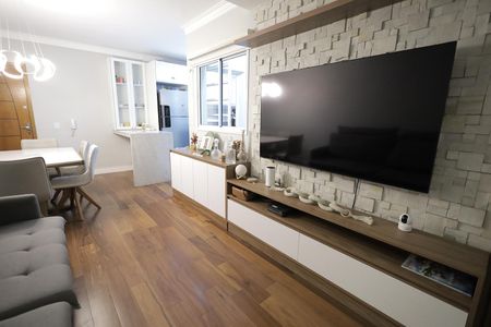 Sala de apartamento à venda com 2 quartos, 60m² em Vila Camilópolis, Santo André