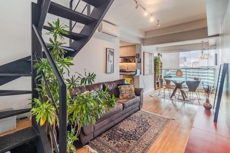 Sala de apartamento para alugar com 1 quarto, 86m² em Pinheiros, São Paulo