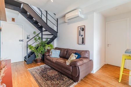 Apartamento para alugar com 86m², 1 quarto e 2 vagasSala