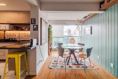 Sala de apartamento para alugar com 1 quarto, 86m² em Pinheiros, São Paulo