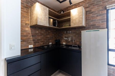 Cozinha de kitnet/studio para alugar com 1 quarto, 28m² em Santa Cecilia, São Paulo