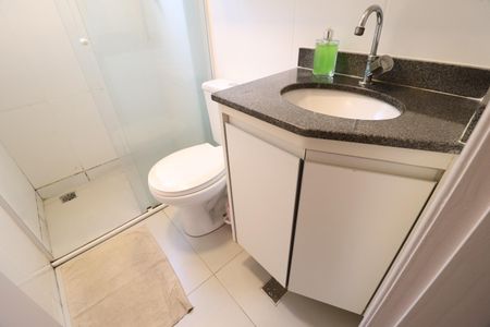 Banheiro Social de apartamento para alugar com 2 quartos, 44m² em Chácaras Tubalina E Quartel, Uberlândia