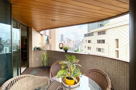 Varanda da Sala de apartamento à venda com 4 quartos, 240m² em Funcionários, Belo Horizonte