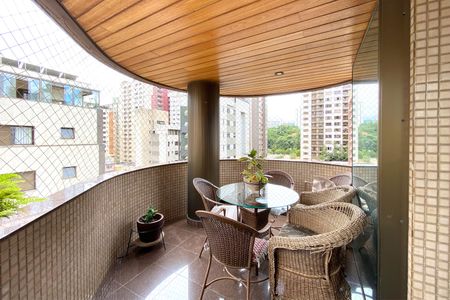 Varanda da Sala de apartamento à venda com 4 quartos, 240m² em Funcionários, Belo Horizonte