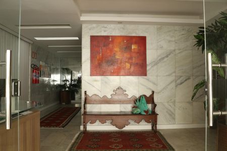 Apartamento para alugar com 124m², 3 quartos e 1 vagaFachada e portaria