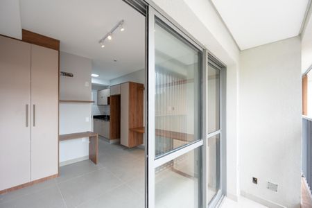 Varanda de kitnet/studio para alugar com 1 quarto, 25m² em Vila Clementino, São Paulo