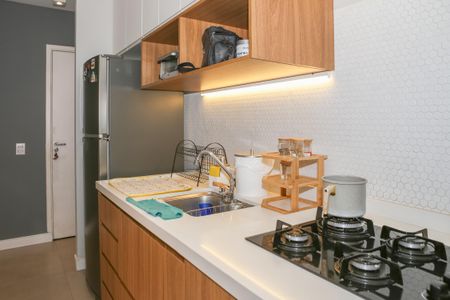 Apartamento para alugar com 59m², 1 quarto e 1 vaga Apartamento para alugar com 59m², 1 quarto e 1 vagaCozinha e Área de Serviço