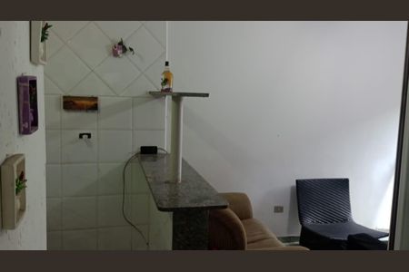 Sala de casa de condomínio para alugar com 2 quartos, 51m² em Aviação, Praia Grande