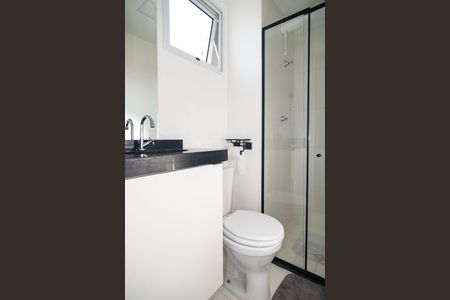 Studio para alugar com 24m², 1 quarto e sem vaga Studio para alugar com 24m², 1 quarto e sem vagaBanheiro social