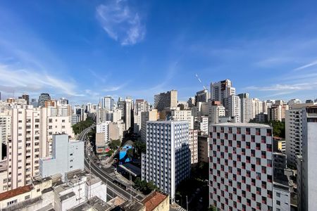 Studio para alugar com 24m², 1 quarto e sem vaga Studio para alugar com 24m², 1 quarto e sem vagaVista da Varanda do Studio