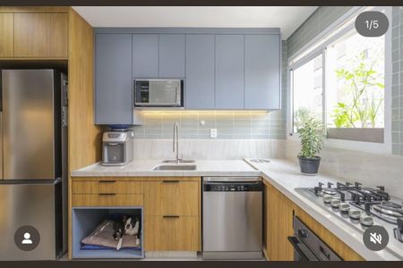 Apartamento para alugar com 109m², 2 quartos e 2 vagasCozinha