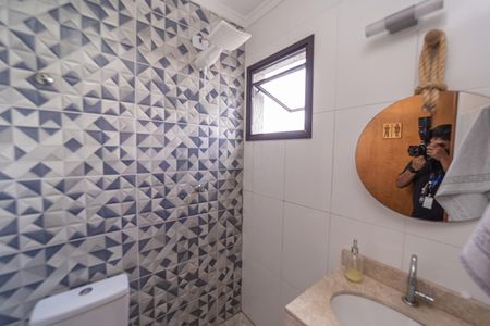 Casa de condomínio à venda com 115m², 2 quartos e 2 vagasBanheiro da Área gourmet