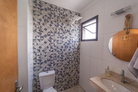 Casa de condomínio à venda com 115m², 2 quartos e 2 vagasBanheiro da Área gourmet