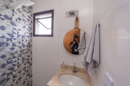 Casa de condomínio à venda com 115m², 2 quartos e 2 vagasBanheiro da Área gourmet