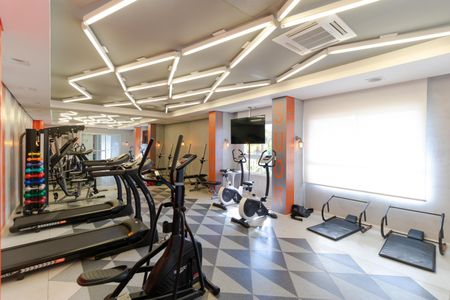 Apartamento para alugar com 40m², 1 quarto e 1 vaga Apartamento para alugar com 40m², 1 quarto e 1 vagaÁrea comum - Academia