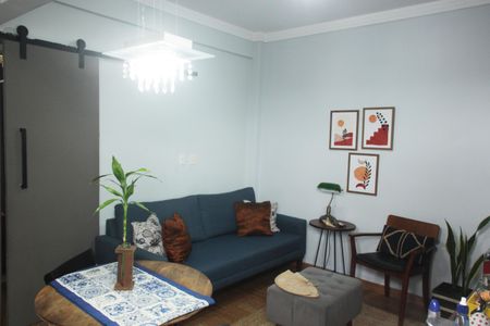 Sala de apartamento para alugar com 1 quarto, 40m² em Embaré, Santos