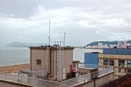 Vista  de apartamento para alugar com 1 quarto, 40m² em Embaré, Santos