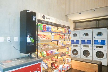 Studio para alugar com 43m², 1 quarto e 1 vaga Studio para alugar com 43m², 1 quarto e 1 vagaLavanderia e Mercado