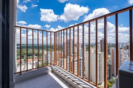 Studio - Varanda de kitnet/studio para alugar com 1 quarto, 30m² em Pinheiros, São Paulo