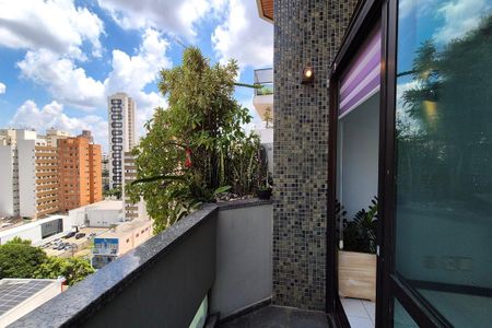 Varanda da Sala  de apartamento para alugar com 1 quarto, 65m² em Cambuí, Campinas