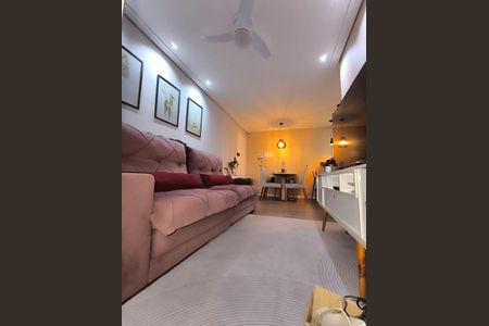 Sala de apartamento à venda com 2 quartos, 51m² em Vila Nogueira, Diadema
