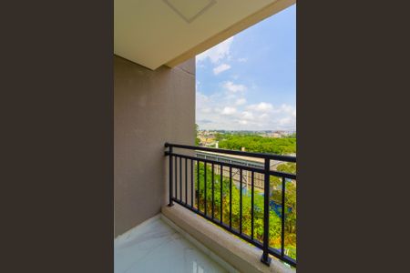 Varanda integrada com área de serviço de apartamento para alugar com 2 quartos, 45m² em Usina Piratininga, São Paulo