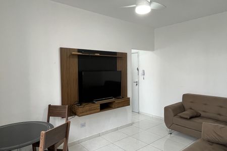 Sala de apartamento para alugar com 1 quarto, 55m² em José Menino, Santos