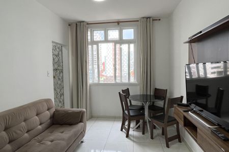 Sala de apartamento para alugar com 1 quarto, 55m² em José Menino, Santos