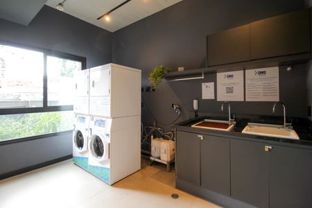 Studio para alugar com 26m², 1 quarto e sem vaga Studio para alugar com 26m², 1 quarto e sem vagaLavanderia