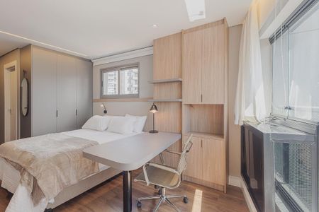 Studio para alugar com 24m², 1 quarto e sem vagaQuarto