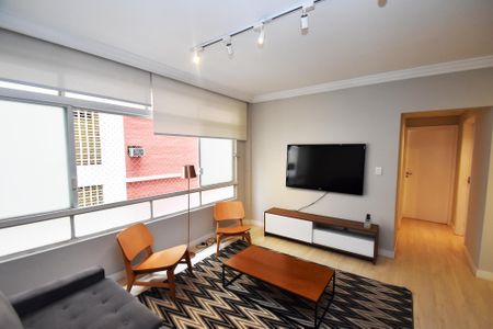 Sala de estar de kitnet/studio para alugar com 2 quartos, 150m² em Cerqueira César, São Paulo