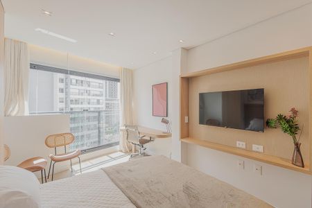 Studio para alugar com 24m², 1 quarto e sem vagaQuarto