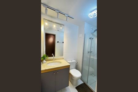 Banheiro de kitnet/studio à venda com 1 quarto, 26m² em Vila Clementino, São Paulo