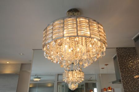 Sala de Jantar Lustre de apartamento à venda com 2 quartos, 70m² em Jardim Parque Morumbi, São Paulo
