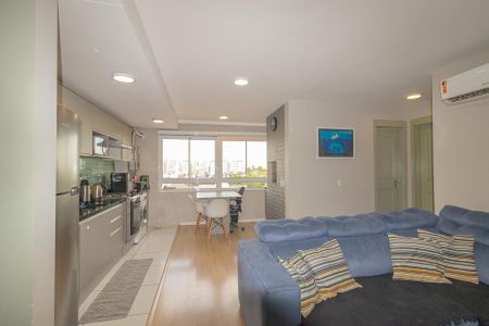 Sala/Cozinha de apartamento à venda com 2 quartos, 54m² em Fátima, Canoas