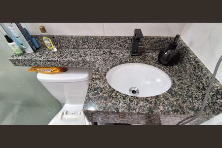 Banheiro Social  de apartamento à venda com 1 quarto, 40m² em Vila Palmares, São Caetano do Sul