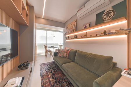 Sala de apartamento à venda com 1 quarto, 42m² em Cidade Monções, São Paulo