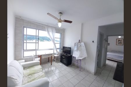 Sala de apartamento para alugar com 1 quarto, 51m² em Centro, São Vicente